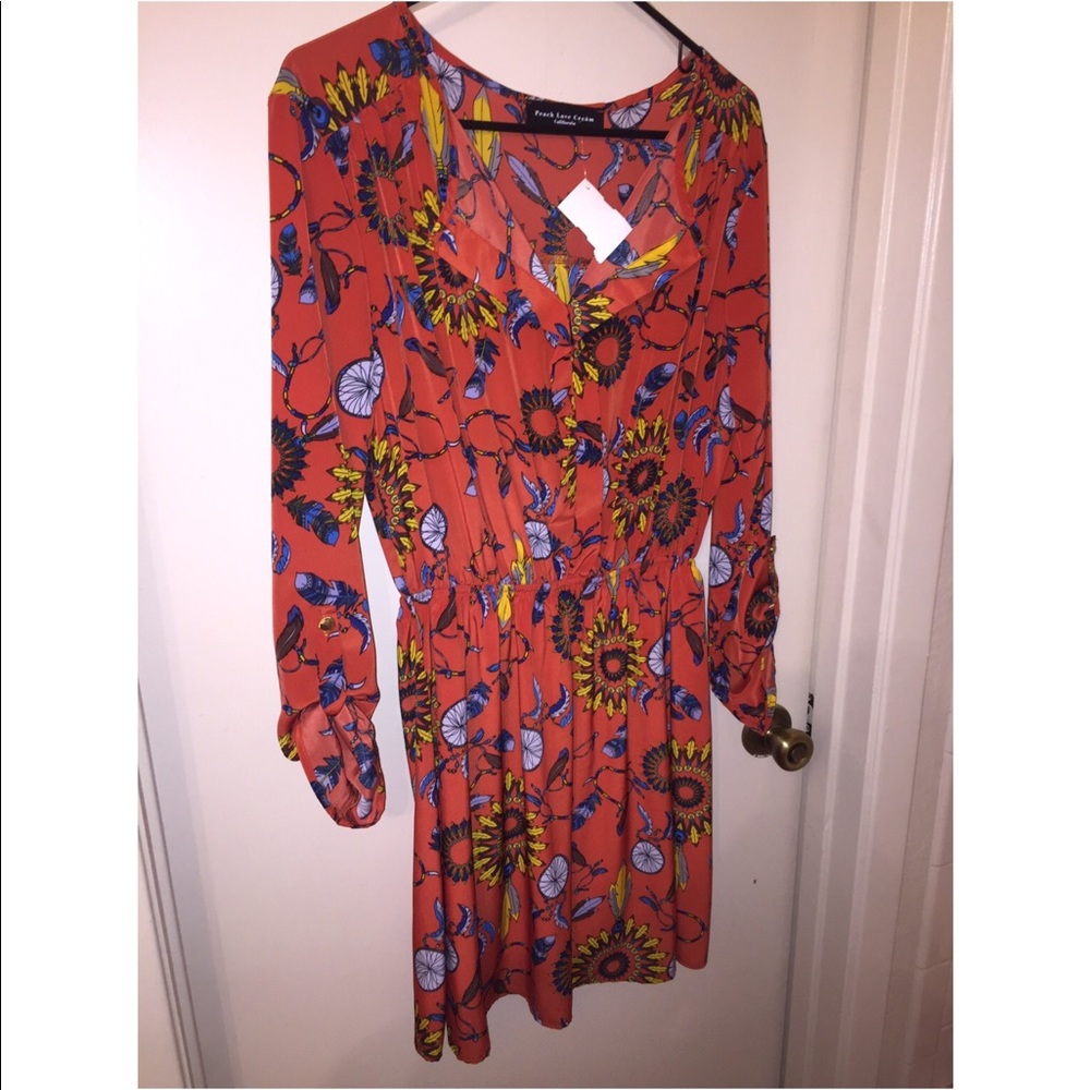 Burnt orange dress